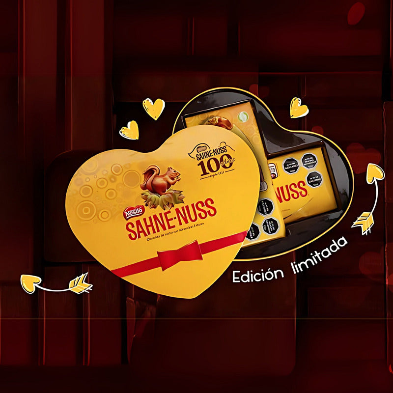 Caja Metálica Para Regalo Con Chocolates Sahne Nuss (500 Gr)