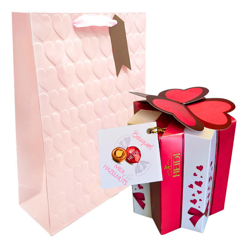 Bombones De Chocolate Con Avellana Heidi + Bolsa De Regalo