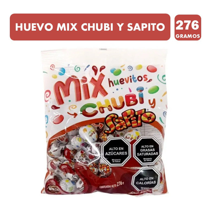 Huevos De Chocolate Mix Huevo Chubi Sapito (bolsa Con 276gr)