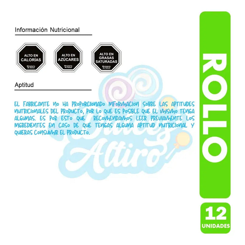 Rollo De Marinela - Bizcocho Relleno (caja Con 12 Unidades)