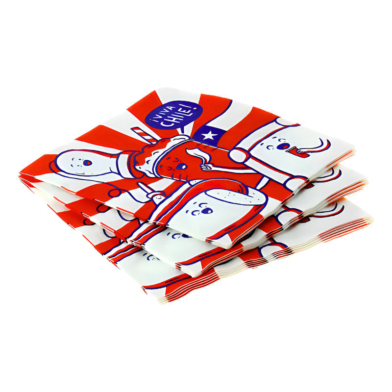 Servilletas Fiestas Patrias Diciocheras Para El 18 (12 Un)