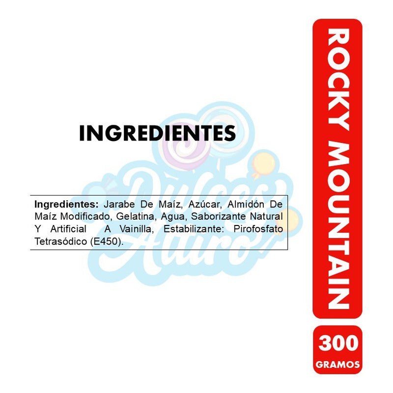 Marshmallows Blancos Rocky Mountain (bolsa Con 300 Gramos)