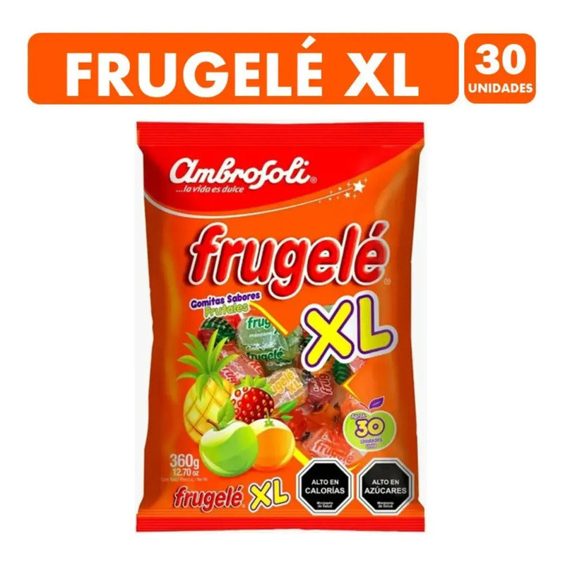 Gomitas Ambrosoli Frugelé Xl (bolsa Con 30 Unidades)