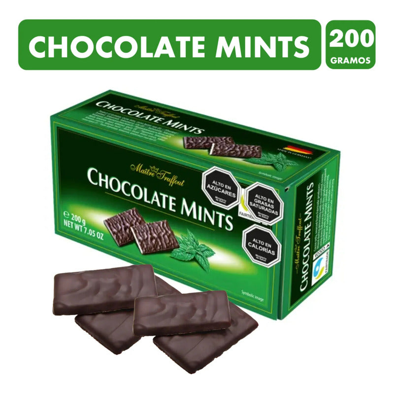 Chocolate Mints Maitre Truffout Menta Chocolate (caja 200gr)