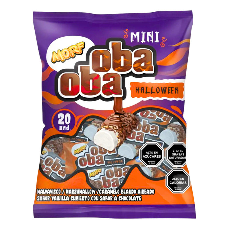 Dulces Para Halloween - Marshmallows Oba Oba (bolsa 20 Uni)
