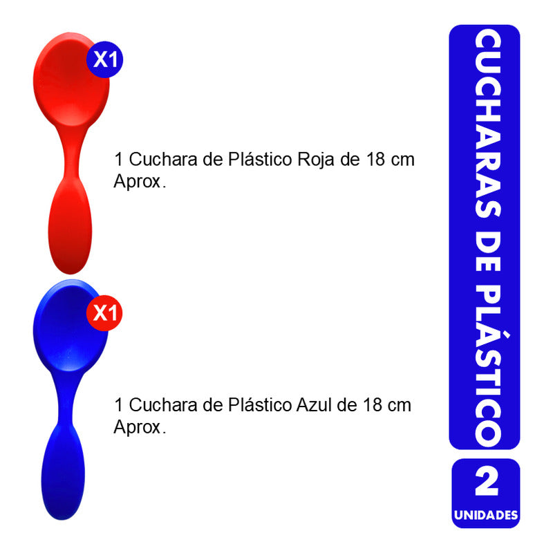 Cucharas Para Yincana De Plasticos Para El 18 (2 Unidades)