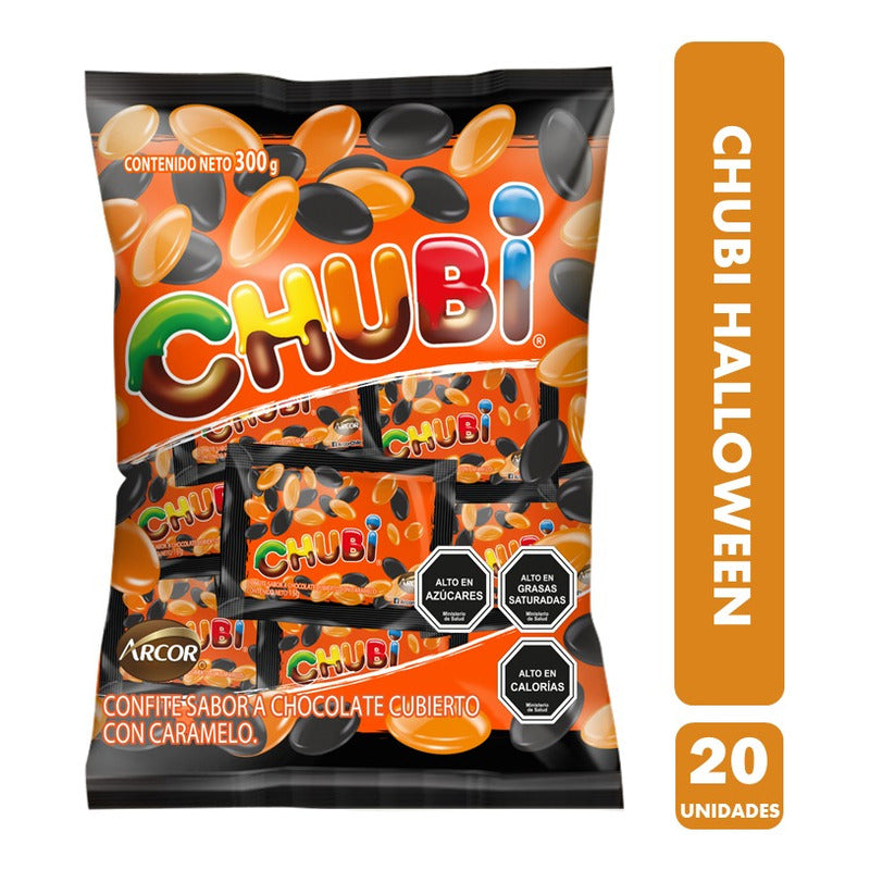 Chubi Versión Halloween - Arcor (bolsa Con 20 Unidades)