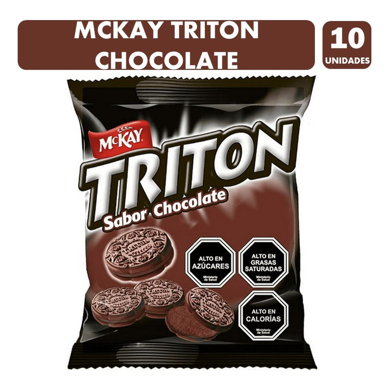 Mini Tritón De Chocolate-galleta Para Colación(pack Con 10u)