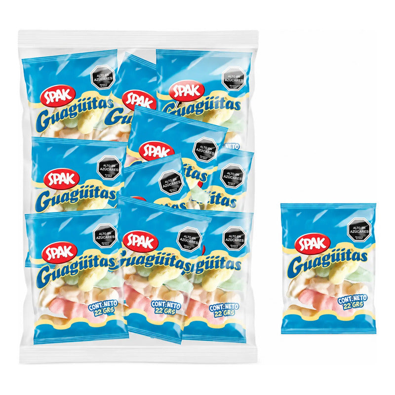 Guaguitas Malvavisco Spak Sabor Frutal (bolsa Con 10 Uni)