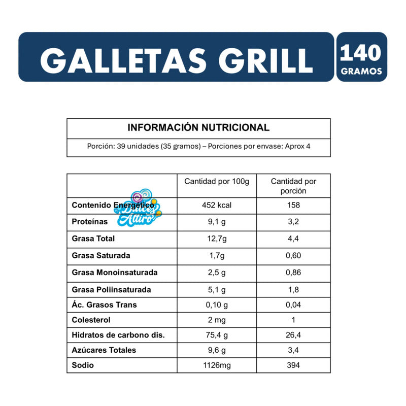 Galletas Grill Sabor Clásica De Mckay (140 Gramos)
