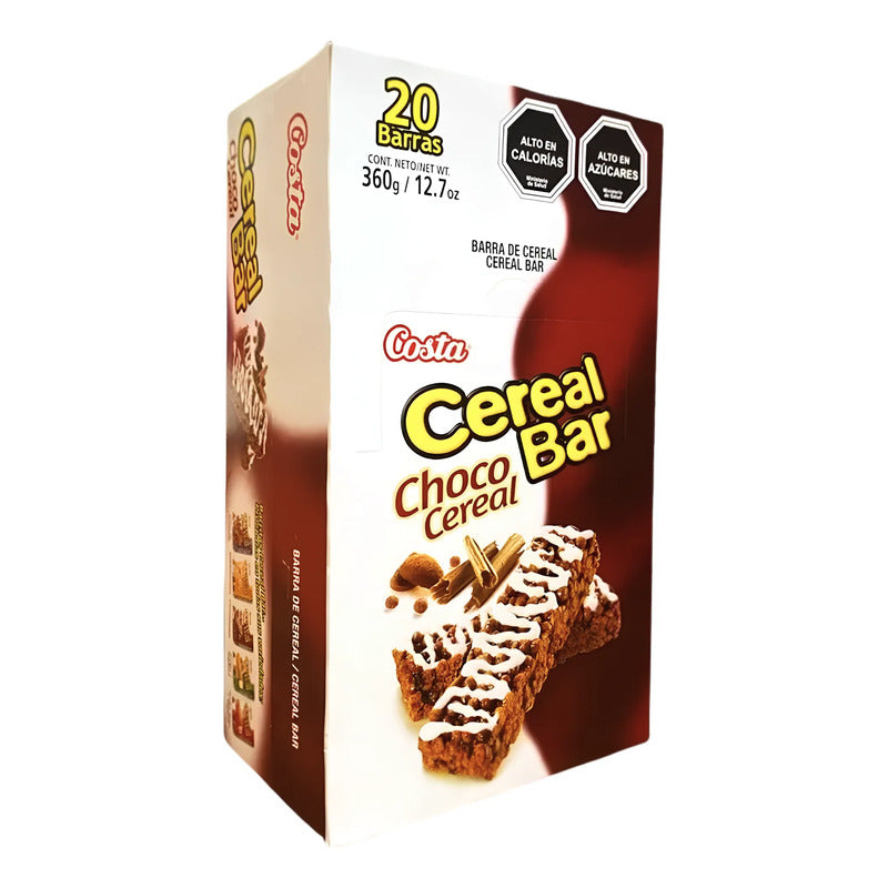 Barras De Cereal Sabor Chocolate (caja Con 20 Unidades)