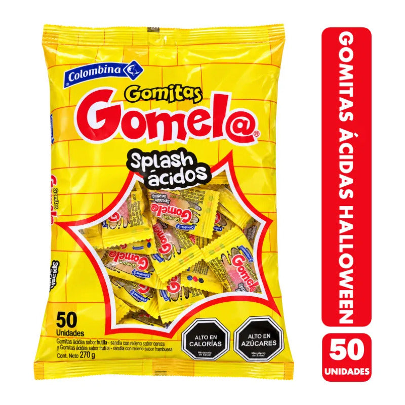 Dulces Para Halloween - Gomitas Ácidas Gomela De Colombina