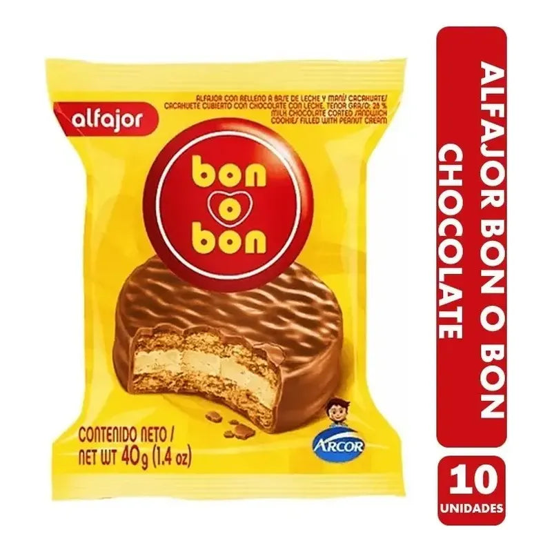 Alfajor Bon O Bon Sabor Original (pack Con 10 Unidades)