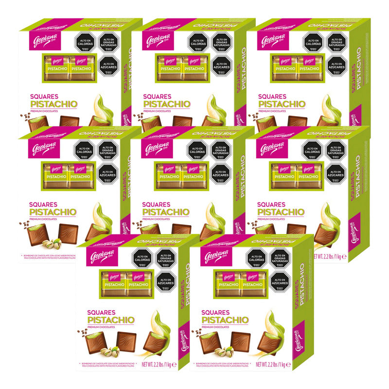 Chocolate Bombónes Premium Goplana Pistacho (pack 8 Un)