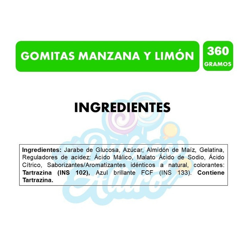 Gomitas Halloween De Manzana Y Limón Mogul Extreme 360gramos