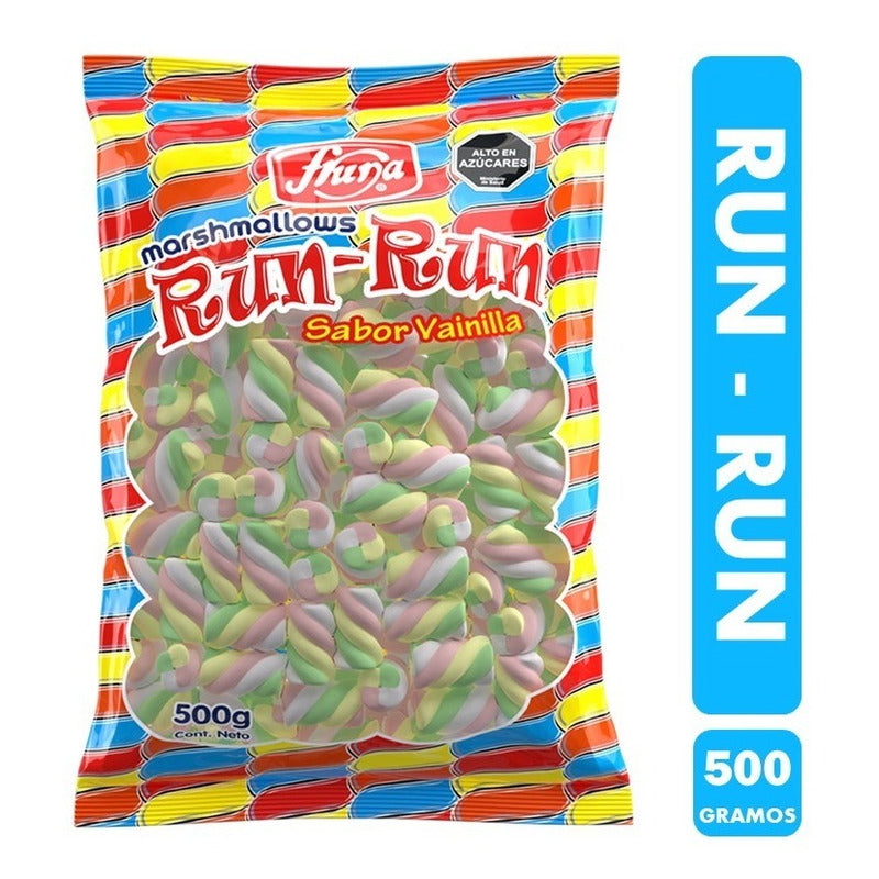 Dulces Marshmallows Run Run, De Fruna (bolsa De 500 Gramos).