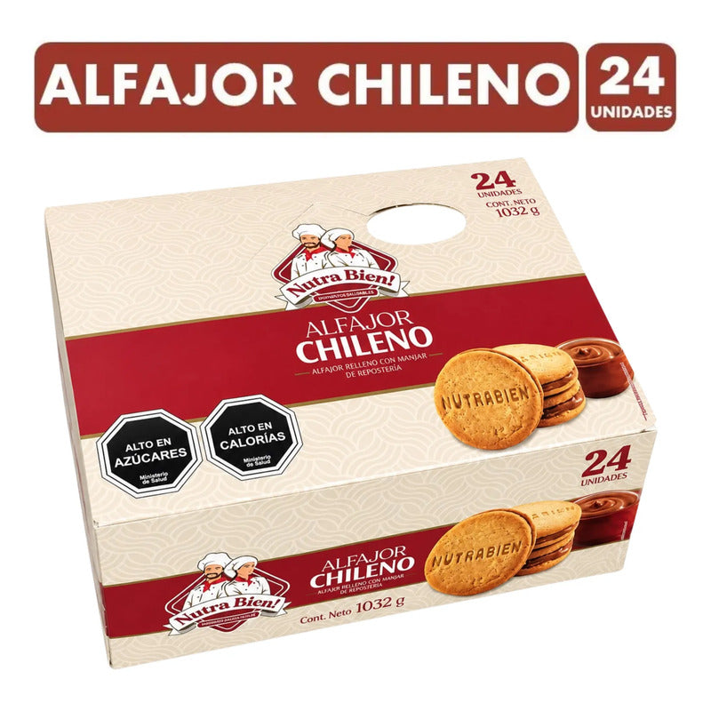 Alfajor Chileno Nutrabien Caja De 24 Unidades