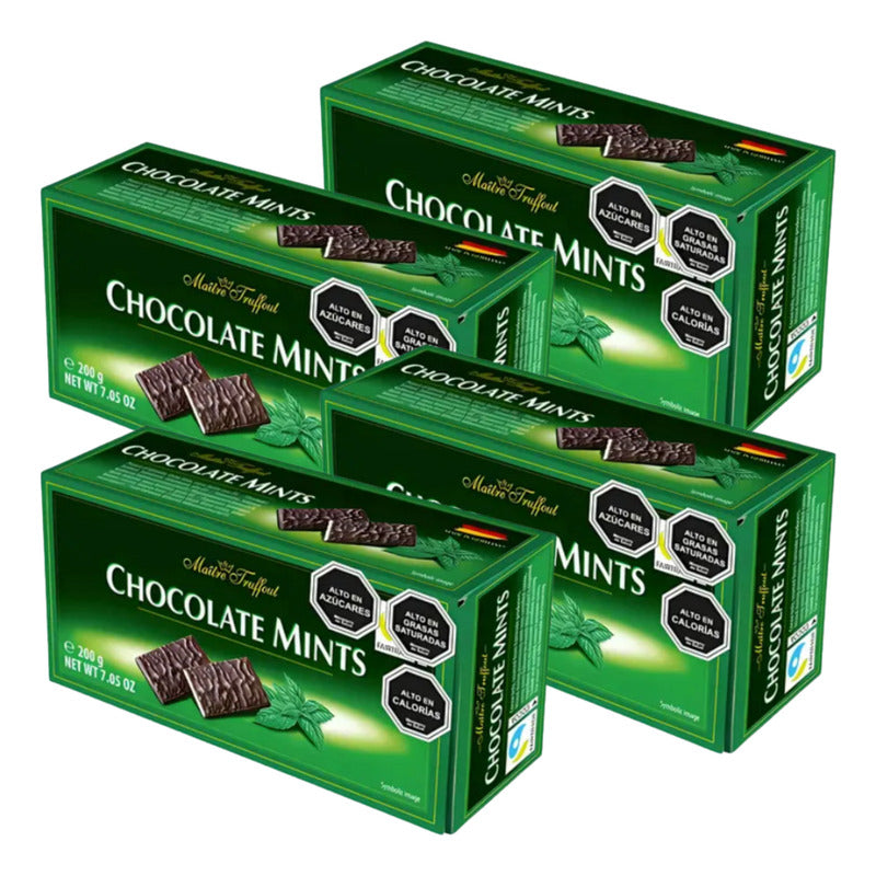 Chocolate Mints Maitre Truffout Importados (pack De 4 Un)