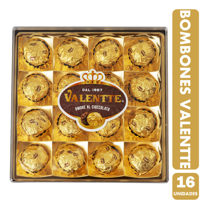 Bombones De Chocolate Valentte Para Regalo (16 Unidades)