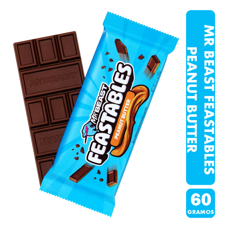 Chocolate Mr Beast - Feastables Peanut Butter (60 Gramos)