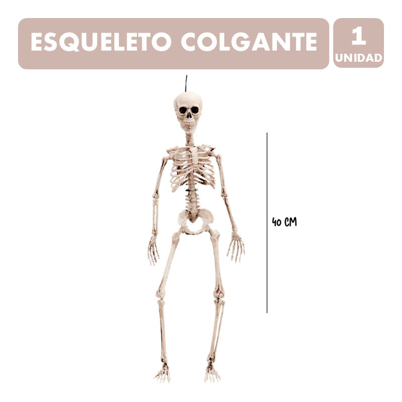 Figura Esqueleto Colgante Decorativo Especial Haloween(40cm)