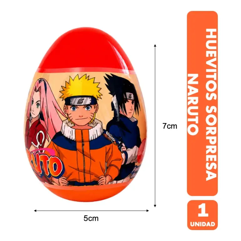 Huevitos Coleccionables Naruto Brickell Candy Sin Azúcar 1un