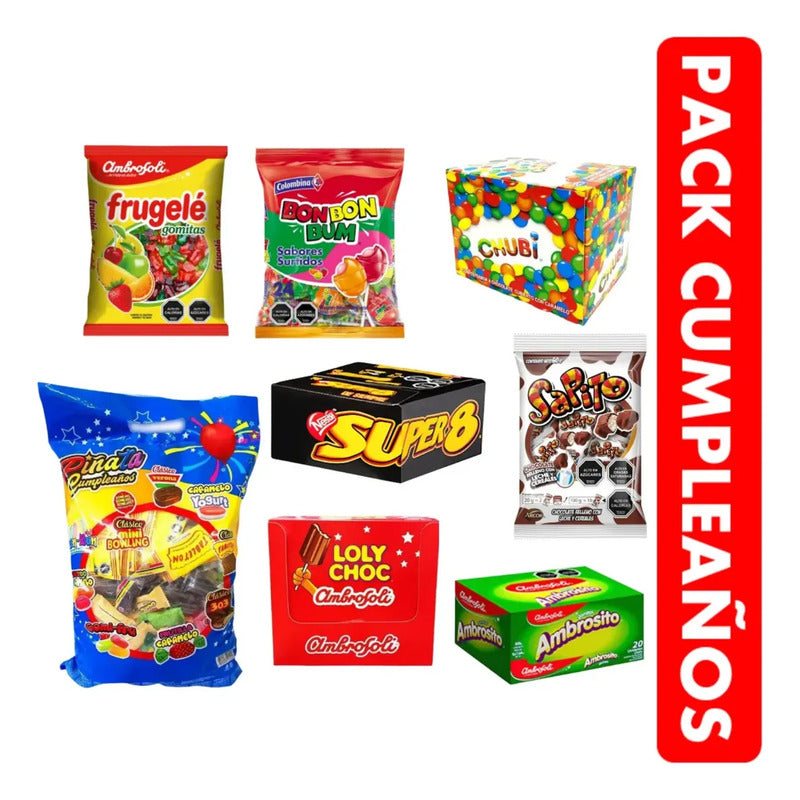 Surtido De Dulces Especial Para Cumpleaños - Para 20 Niños