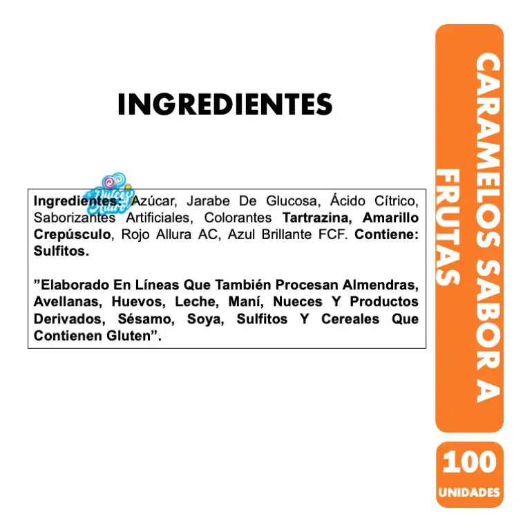 Caramelos Sabor A Frutas De Ambrosoli (bolsa Con 100 Uni)