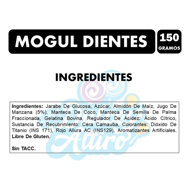 Gomitas Halloween Con Formas De Dientes Arcor-bolsa Con 150g