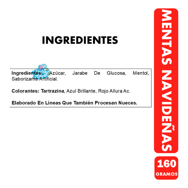 Dulces Para Navidad - Caramelos De Menta Suave De Merello