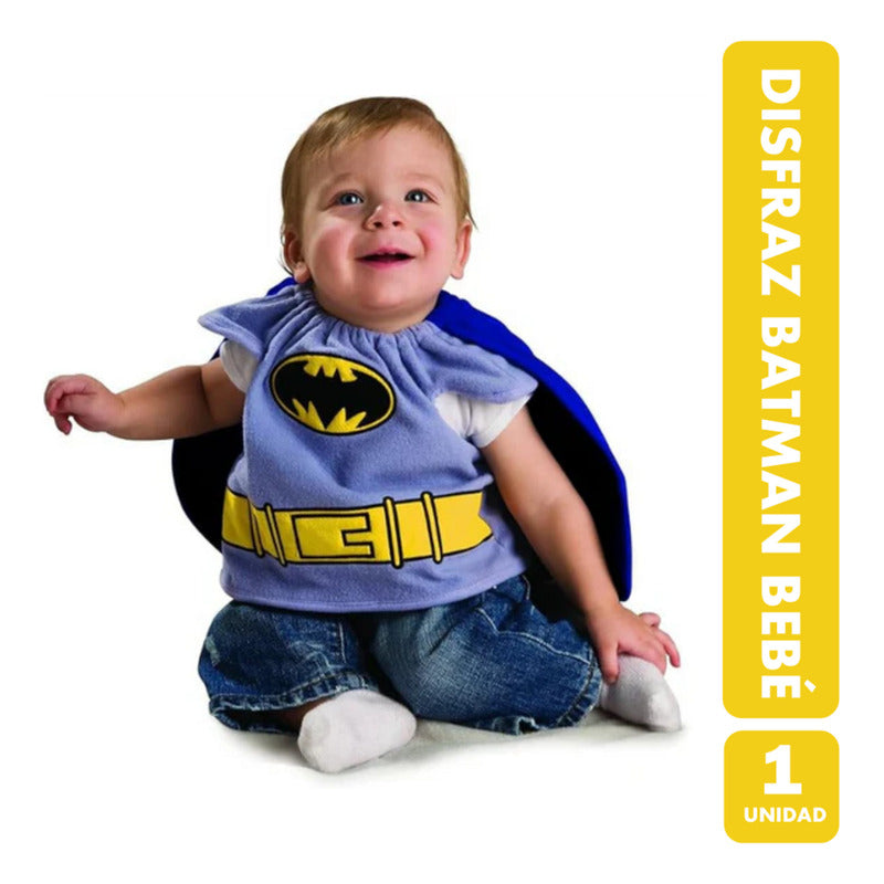 Disfraz Batman Bebé Especial Noche Halloween ( 0 A 9 Meses) Azul Acero 0-9 Meses