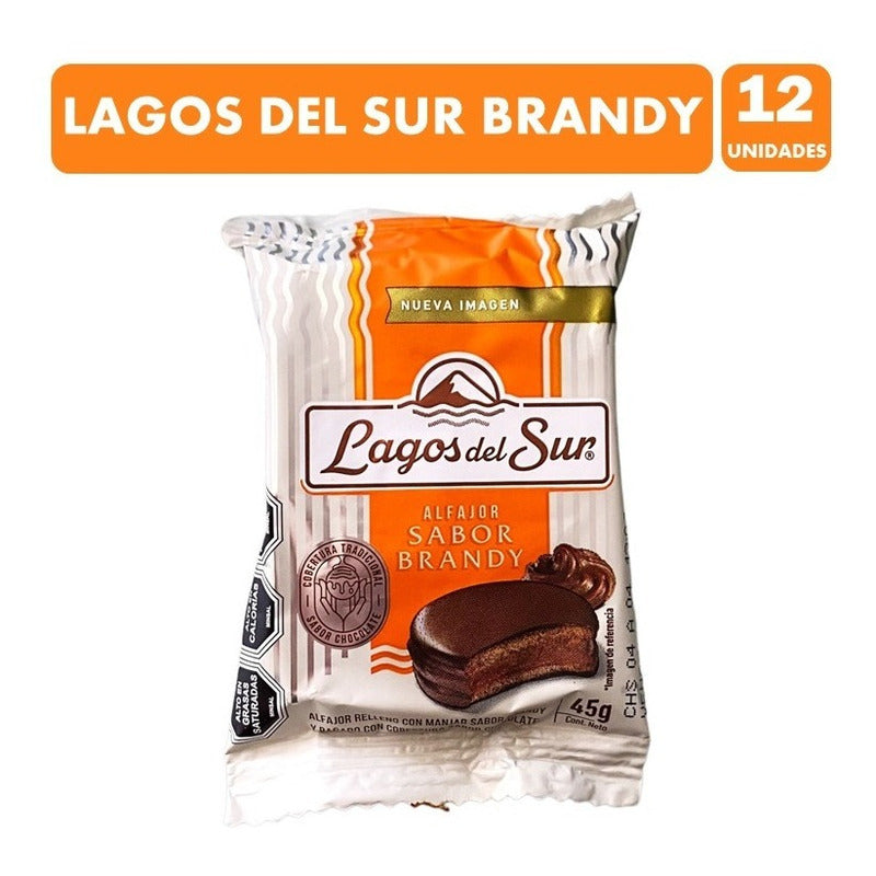 Alfajor Premium - Lagos Del Sur Brandy (pack De 12 Unidades)