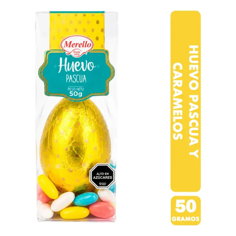 Huevitos De Pascua - Huevo Con Porotitos De Caramelo Merello