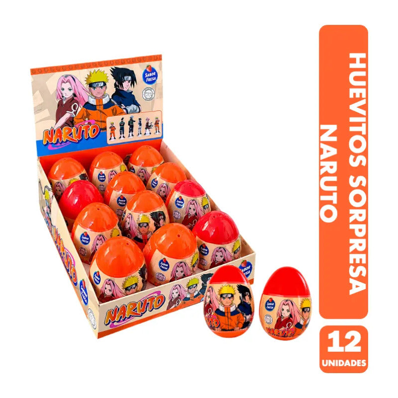 Huevitos Coleccionables Naruto Brickell Candy (caja 12 Uni)