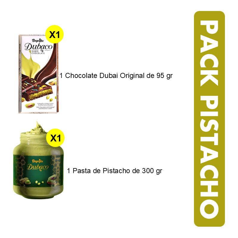 Chocolate Dubai + Pasta Dubai - Especial Pack De Pistacho