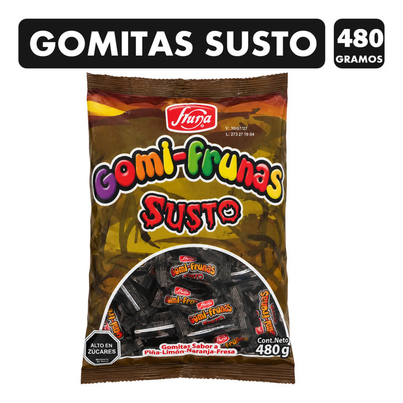 Gomitas Halloween Sabores Frutales Fruna (bolsa 480 Gramos)
