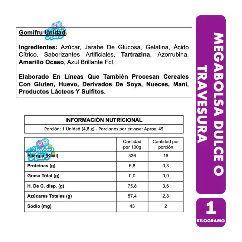 Dulces Para Halloween - Piñata Dulce O Travesura (1 Kg)