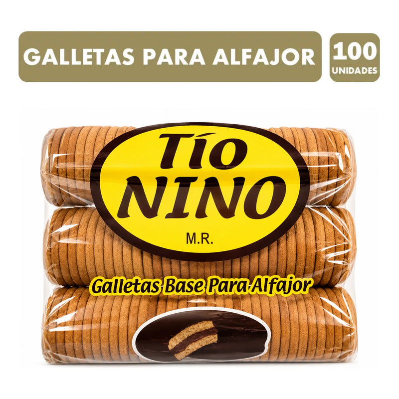 Galletas Base Para Alfajor Tío Nino Repostería (800g)
