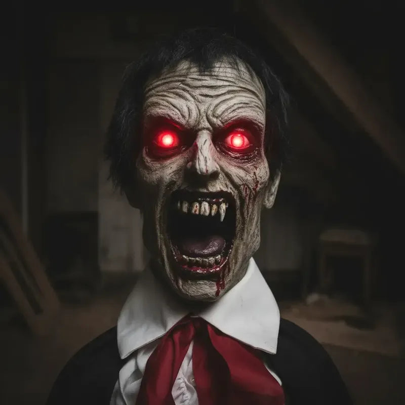 Decoración Halloween Vampiro 175 Cm Con Sonido Y Movimiento