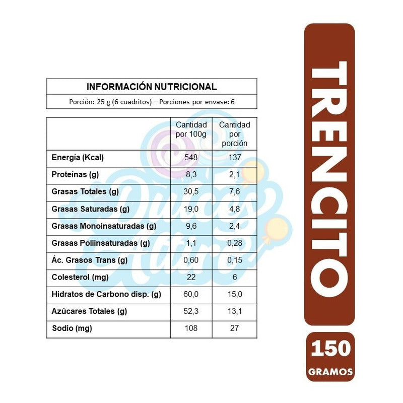 Trencito - Chocolate De Leche Nestle (barra Con 150gr)
