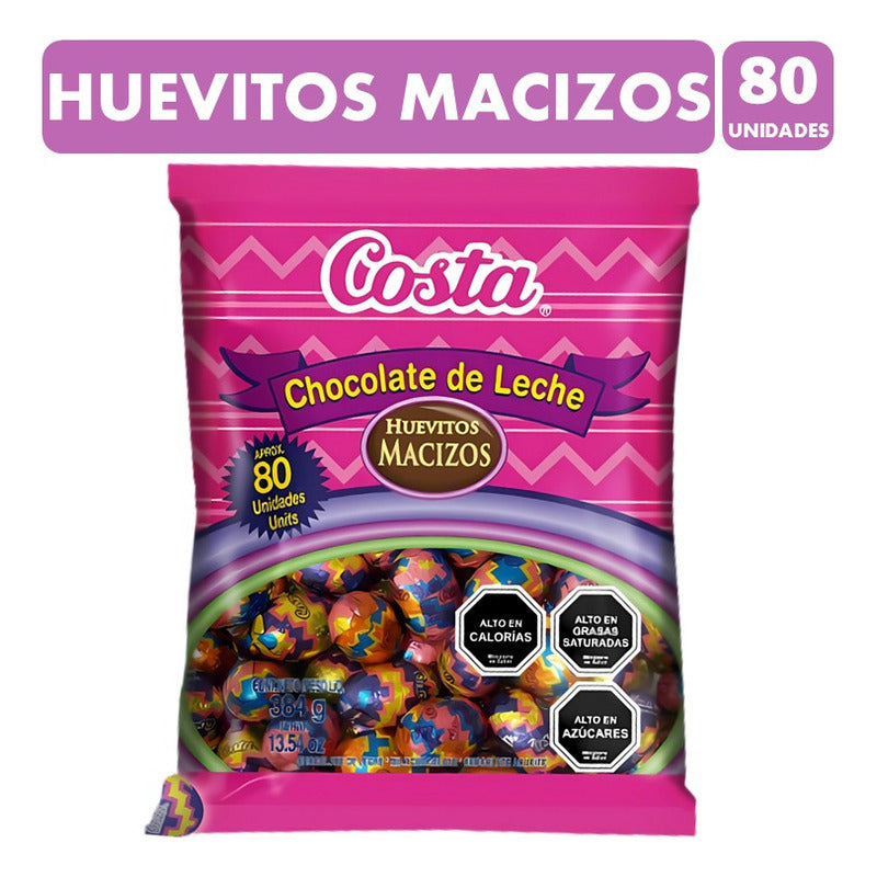 Huevitos De Pascua Chocolate De Costa Macizo (bolsa De 80u)