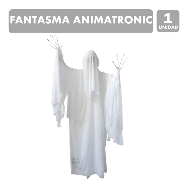 Fantasma Animatronic Con Movimiento Y Sonido Halloween