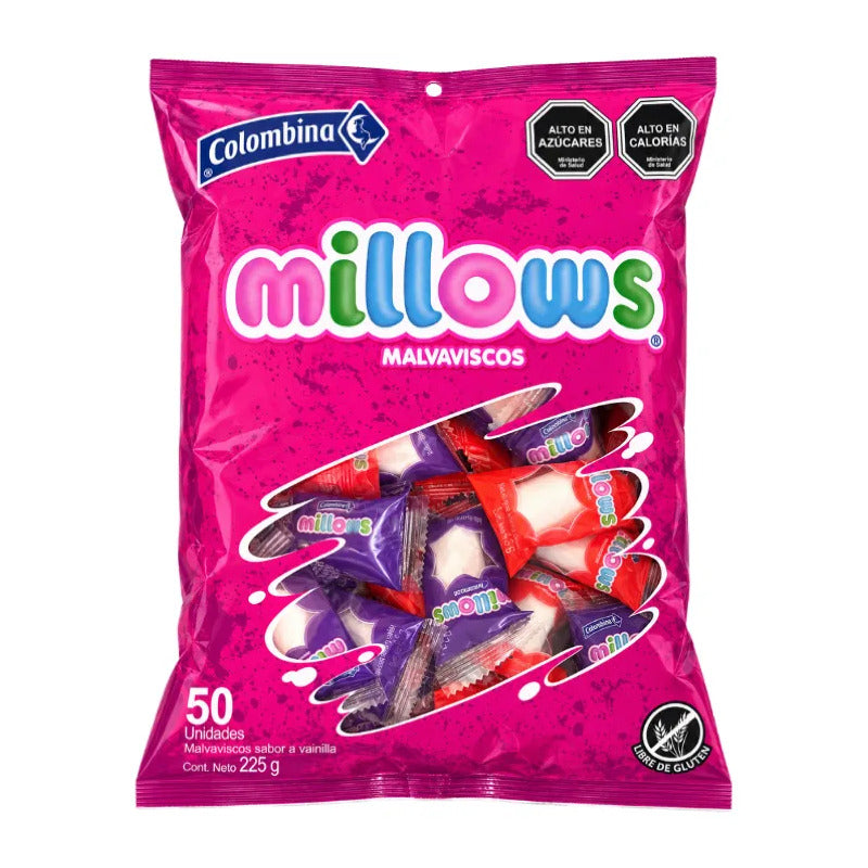 Marshmallows Millows Sabor Vainilla - Libres De Gluten (50u)