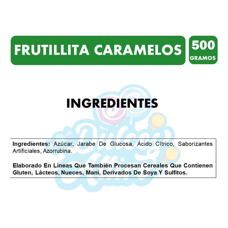 Frutillita - Caramelos Duros Sabor Frutilla (bolsa Con 500g)