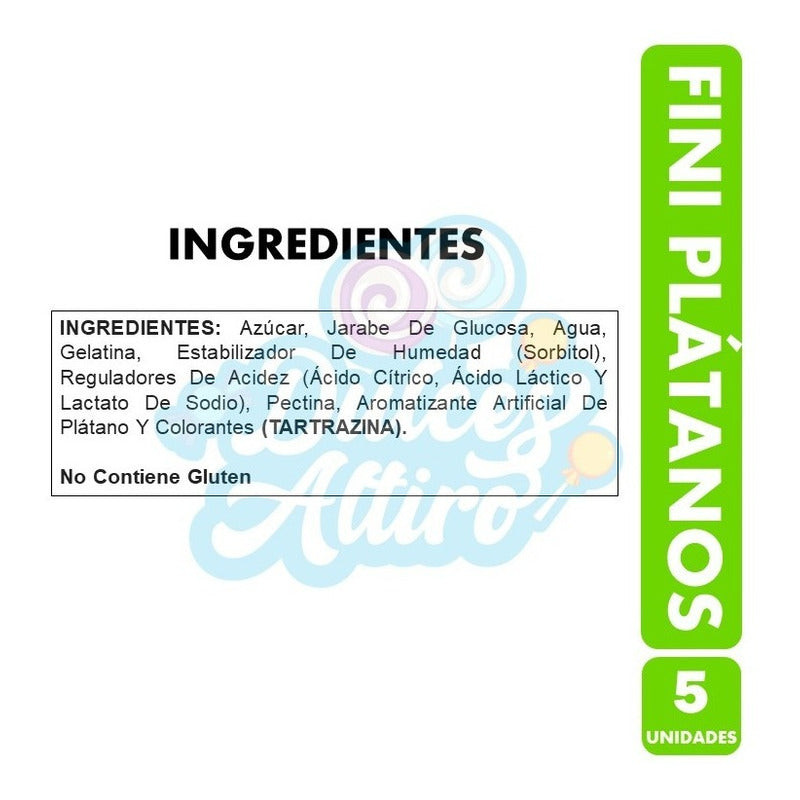 Pack Gomitas Fini Plátanos (pack De 5 Unidades)