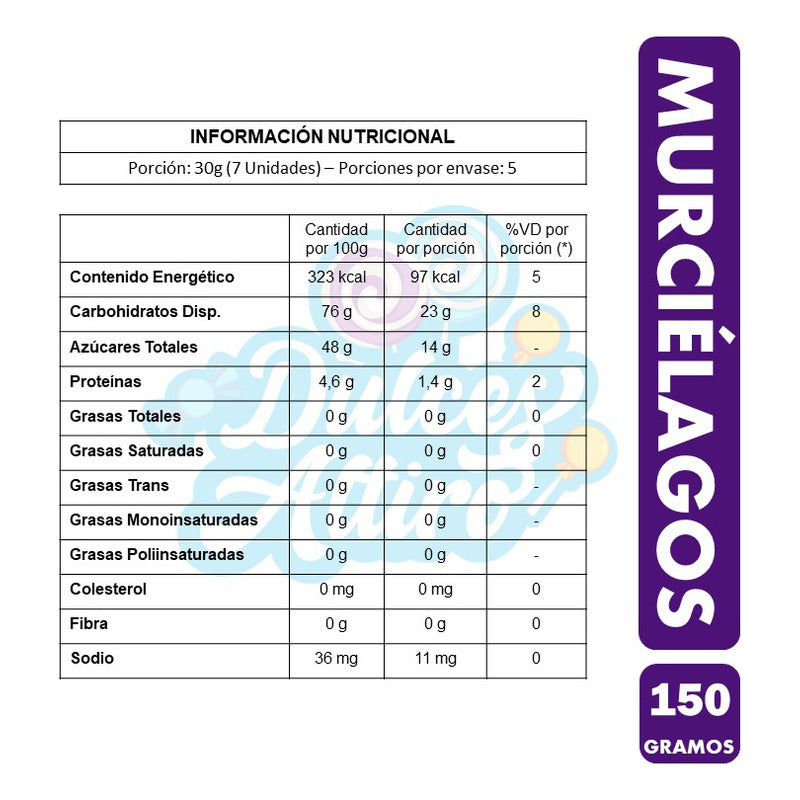 Gomitas Halloween - Murciélagos Arcor (bolsa Con 150gr)