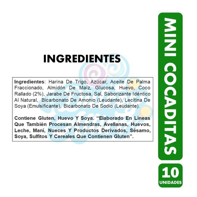 Galletas Cocaditas De Costa, Para Colación (pack De 10 Uni).