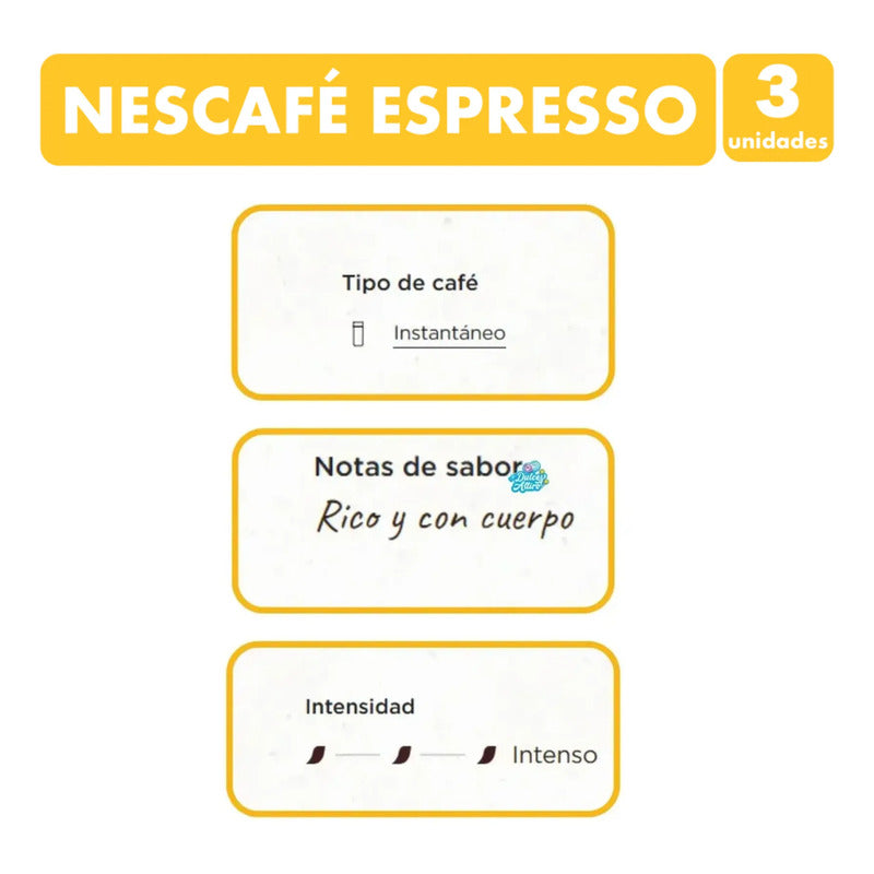 Café Nescafé Espresso Fina Selección - Pack Con 3 Unidades