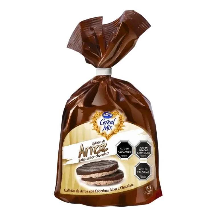 Galletas De Arroz Sabor Chocolate De Arcor (contiene 167 Gr)