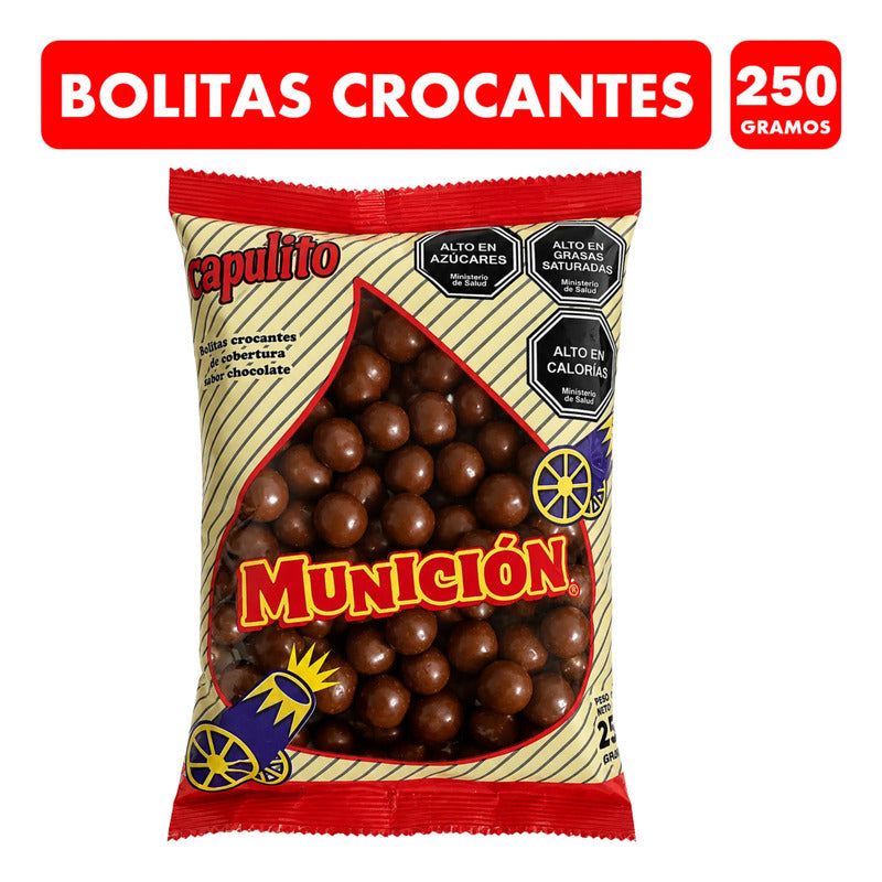 Bolitas Crocantes Con Cobertura De Chocolate Bolsa 250g